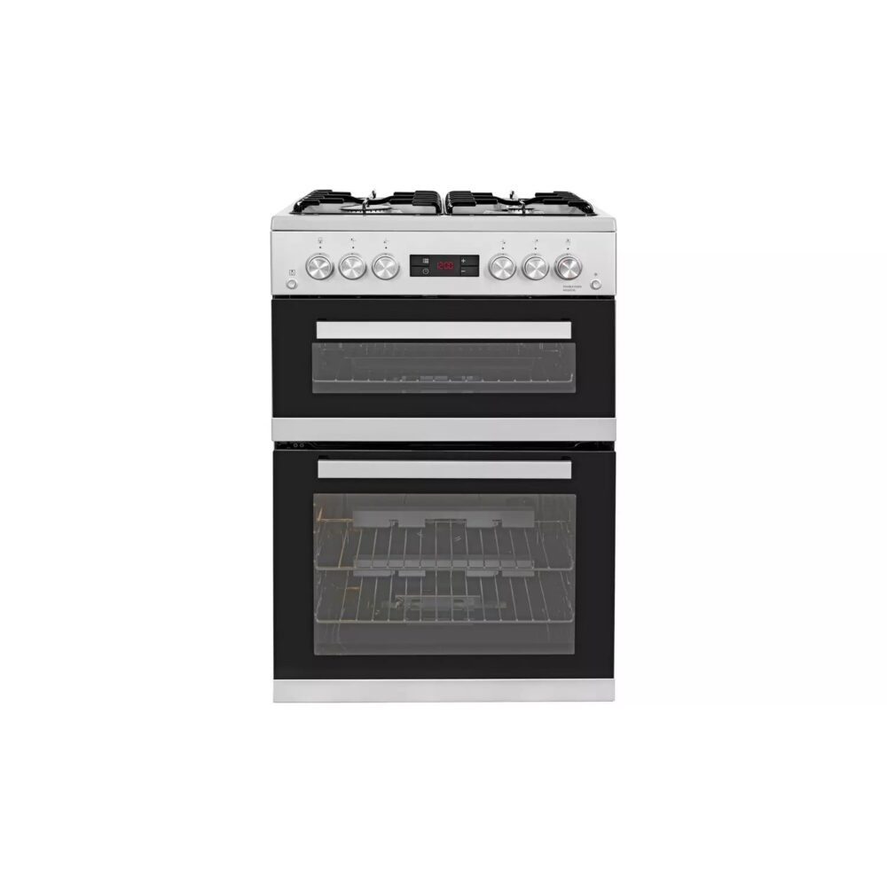 Beko KDG653S 60cm Double Oven Gas Cooker - Silver