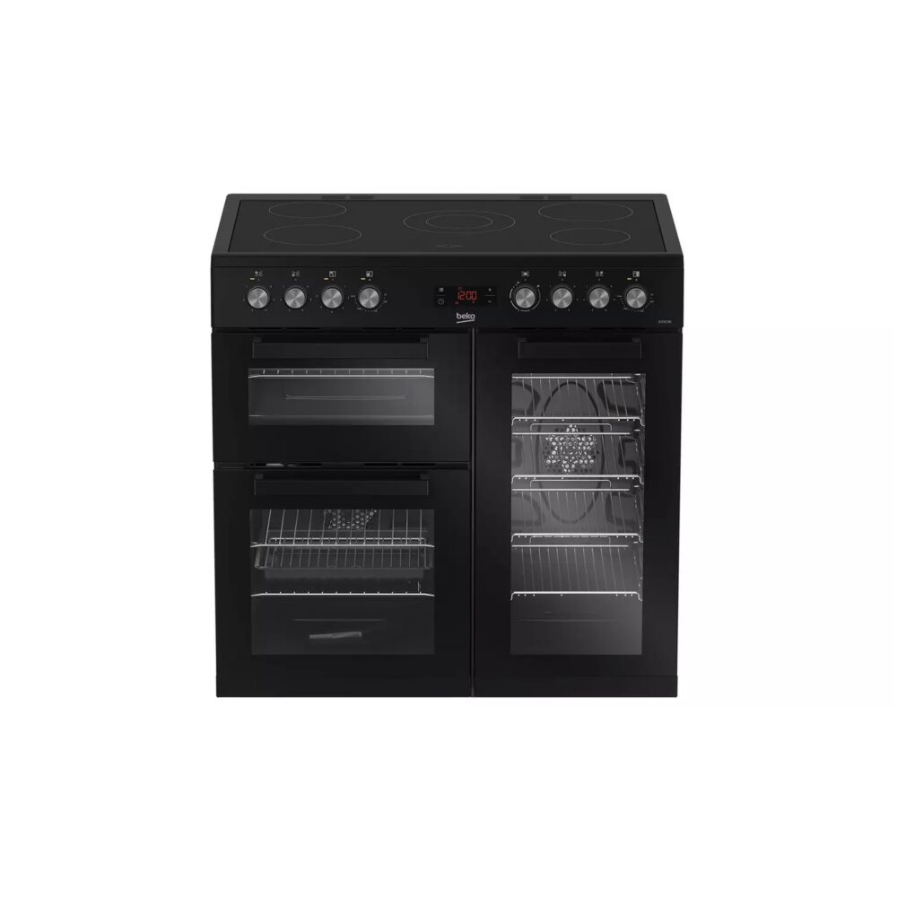 Beko KDVC90K 90cm Electric Range Cooker - Black