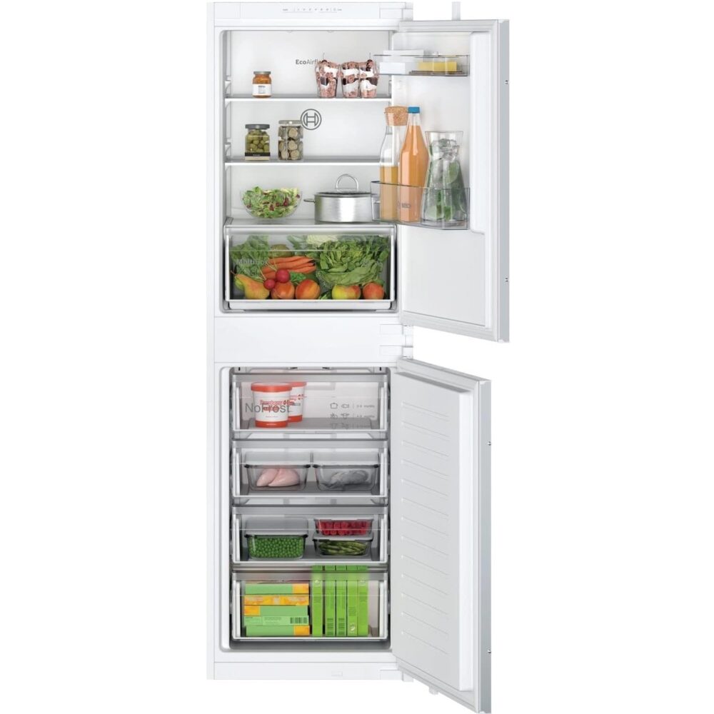 Bosch KIN85NSF0G Integrated Fridge Freezer - White