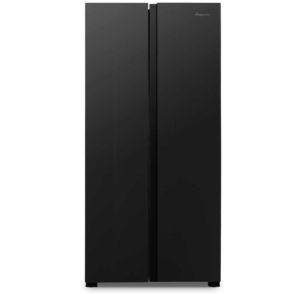 Fridgemaster MS83430FFB American Fridge Freezer - Black